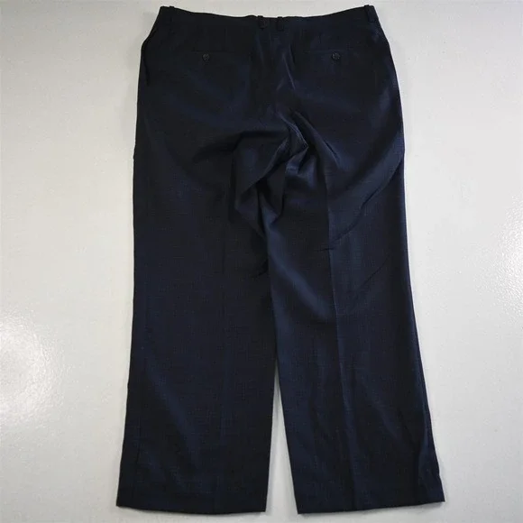 Daniel Cremieux 44L 36x30 Blue Check 100% Wool Nantes Mens Jacket Pants Suit